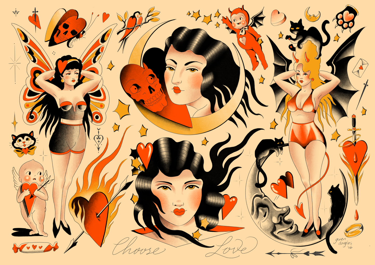 Valentines Flash sheet A3 - DIGITAL DOWNLOAD